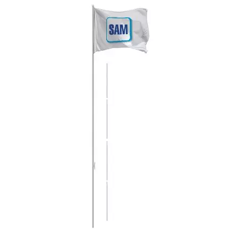 Kit mástil Iron de 6 metros y bandera personalizada - Doublet