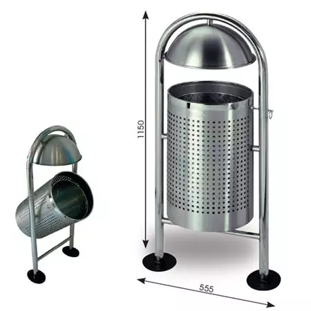 Papelera acero store inoxidable 30 litros