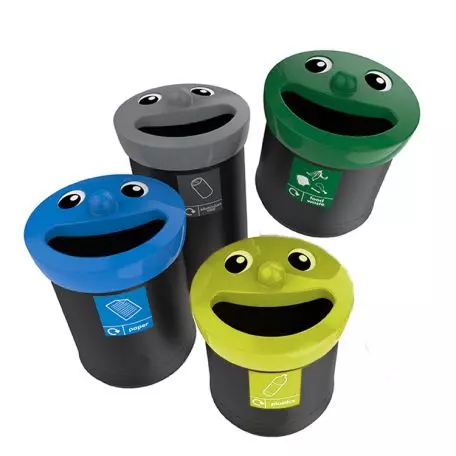 Papelera reciclaje infantil Happy Face 41, 52 y 62 litros