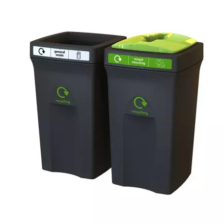 Papelera de interior para reciclaje Doublet Material para