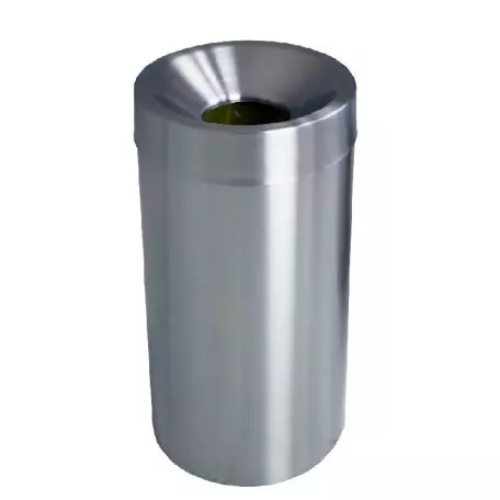 Papelera de acero inoxidable autoextinguible 30 60 y 90 litros Estela Doublet Material para eventos empresas y colectividades