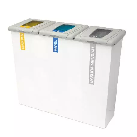 Papelera reciclaje estándar Lisboa 30, 60 y 180 litros Doublet