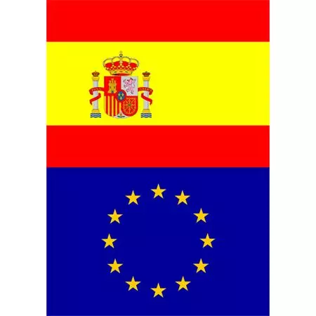 Banderas España y Comunidad Europea - Doublet - Material para eventos,  empresas y colectividades