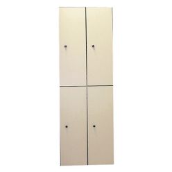 Taquillas con tablero fenólico perfilado aluminio anodizado