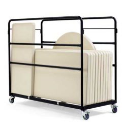 Carro de transporte con ruedas para mesas