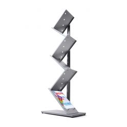 Portafolletos de pie en aluminio Snake