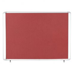 Tablero de información exterior tapizado Master II granate