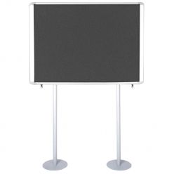 Vitrina de información tapizada y empotrada Master II