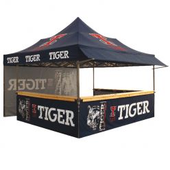  Carpa plegable con mostrador Stand 4 x 4 metros