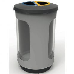 Papelera Málaga 2 residuos interior