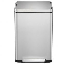 Papeleras rectangulares inox con pedal Touch 30 y 45 litros