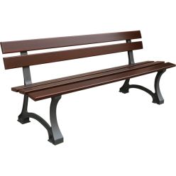 Banco urbano de fundición y madera Costa