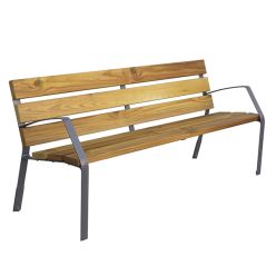 Banco urbano de madera de pino Varya