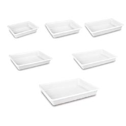 Bandejas rectangulares para controles de seguridad o restauración