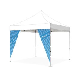 Banderola triangular personalizada para carpas plegables