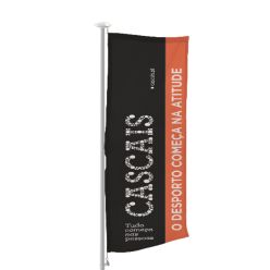 Banderola vertical personalizada para mástil