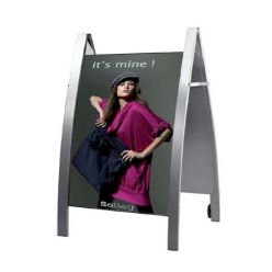 Caballete publicitario de exterior plegable Vela II