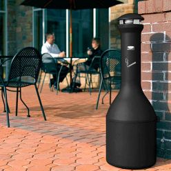 Cenicero de pie gran capacidad Bottle negro
