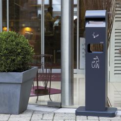 cenicero-papelera tower in-situ