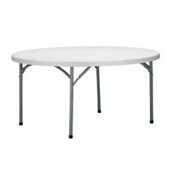 mesa ecolight 180cm redonda y plegable