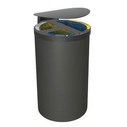 Papelera selectiva 3 residuos Tiger 120 litros