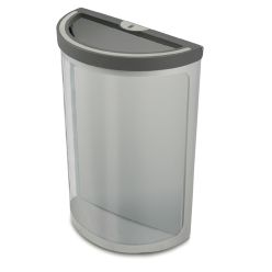 papelera transparente