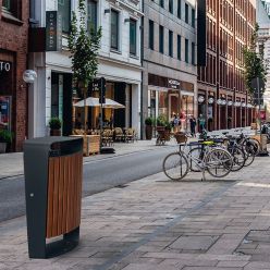 Papelera para exterior