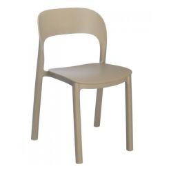 Silla apilable de plástico Wave