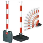 Postes separadores plegables en PVC