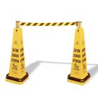 Conos de seguridad portátiles con cinta retráctil