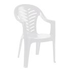 Silla con brazos de plástico