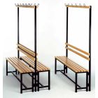 Bancos de vestuario en madera con y sin respaldo