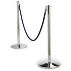 Postes separadores con cuerdas cromados o dorados Tradicion