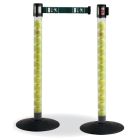 Postes separadores de metacrilato transparente con cinta retráctil