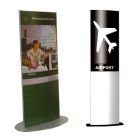 Tótem para interior o exterior doble cara Curvo