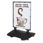 Caballete promocional con base rellenable Banner Plus