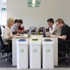 Papelera de cartón para el reciclaje Dcombin 60 litros