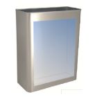 Papelera mural inoxidable con ventana