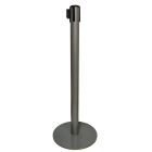 Postes separadores con cinta retráctil Slim Plus gris amartilleado