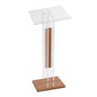 Pupitre de madera y metacrilato