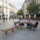 Banco, silla y mesa en WPC para exterior Kioto