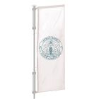 Banderola vertical personalizada para mástil con doble potencia