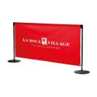 Barrera publicitaria con pancarta personalizada Esencial