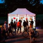 Carpa para eventos nocturnos