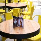 Portamenús de metacrilato