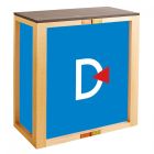 Mostrador plegable de madera sostenible Natural