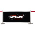 Postes separadores con pancarta publicitaria Design Square