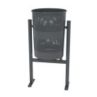 Papelera urbana circular classic 60 litros