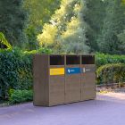 Papelera para exterior 90 litros Aryn wood