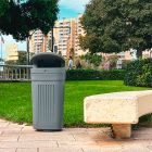 papelera urbana de residuos Curve